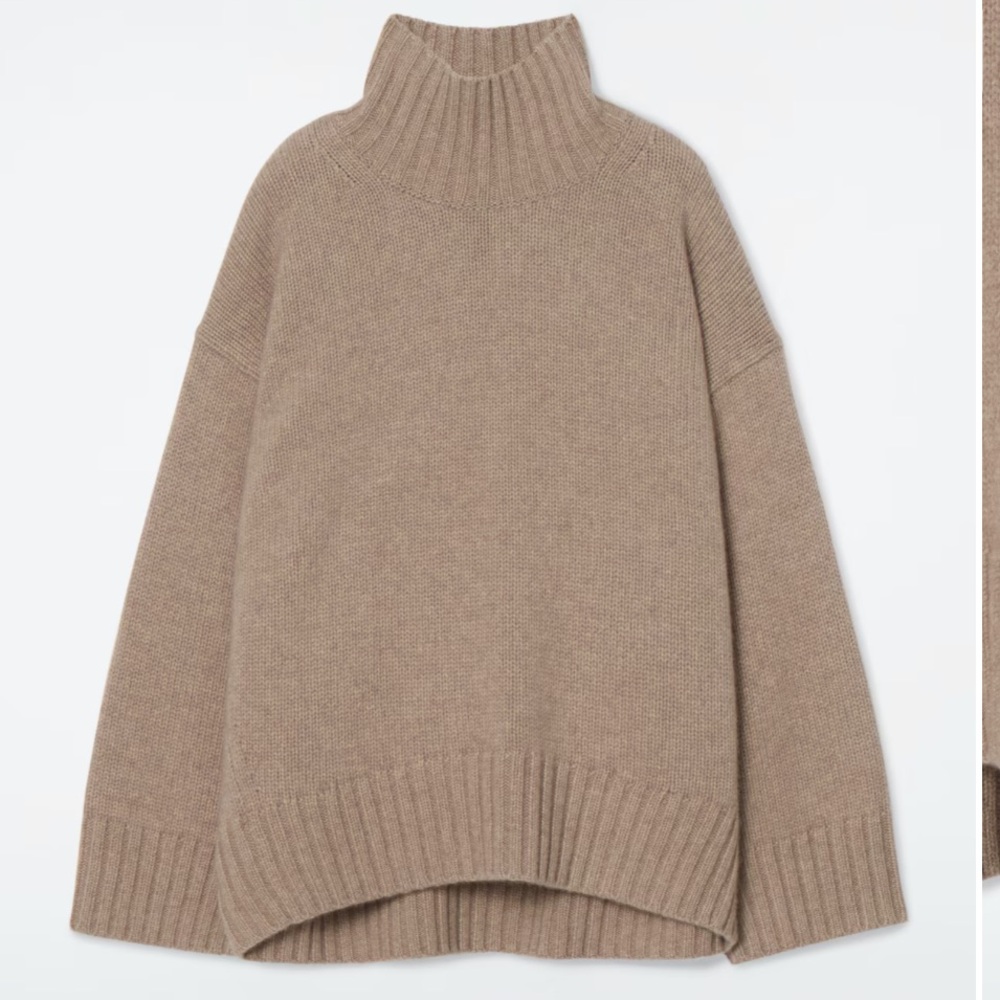 COS pure cashmere chunky turtleneck sweater NWT, Medium